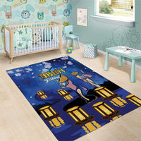 Japan Obon Festival Area Rug Sakura Lanterns With Bon Dance - Wonder Print Shop