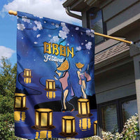 Japan Obon Festival Garden Flag Sakura Lanterns With Bon Dance - Wonder Print Shop