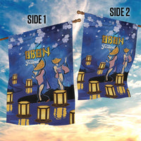 Japan Obon Festival Garden Flag Sakura Lanterns With Bon Dance - Wonder Print Shop