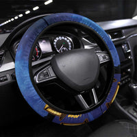 Japan Obon Festival Steering Wheel Cover Sakura Lanterns With Bon Dance - Wonder Print Shop