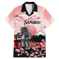 Personalised Japan Samurai Warrior Family Matching Mermaid Dress and Hawaiian Shirt Japanese Cherry Blossom Polynesian Pattern - Wonder Print Shop
