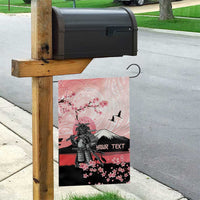 Personalised Japan Samurai Warrior Garden Flag Japanese Cherry Blossom Polynesian Pattern - Wonder Print Shop