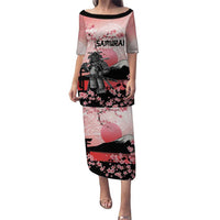Personalised Japan Samurai Warrior Puletasi Japanese Cherry Blossom Polynesian Pattern - Wonder Print Shop