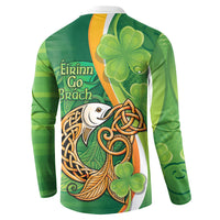 Salmon of Knowledge Ireland Button Sweatshirt Celtic Mythology An Bradan Feasa