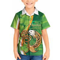 Salmon of Knowledge Ireland Kid Hawaiian Shirt Celtic Mythology An Bradan Feasa
