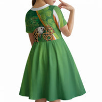 Salmon of Knowledge Ireland Kid Short Sleeve Dress Celtic Mythology An Bradan Feasa
