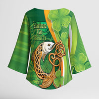 Salmon of Knowledge Ireland Kimono Sleeve Blouse Celtic Mythology An Bradan Feasa