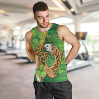 Salmon of Knowledge Ireland Men Tank Top Celtic Mythology An Bradan Feasa