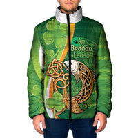 Salmon of Knowledge Ireland Padded Jacket Celtic Mythology An Bradan Feasa