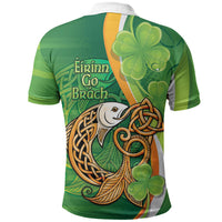 Salmon of Knowledge Ireland Polo Shirt Celtic Mythology An Bradan Feasa