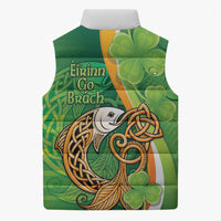 Salmon of Knowledge Ireland Sleeveless Puffer Jacket Celtic Mythology An Bradan Feasa