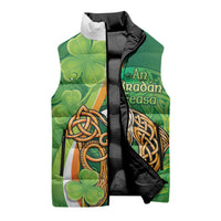 Salmon of Knowledge Ireland Sleeveless Puffer Jacket Celtic Mythology An Bradan Feasa
