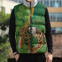Salmon of Knowledge Ireland Sleeveless Puffer Jacket Celtic Mythology An Bradan Feasa