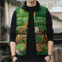 Salmon of Knowledge Ireland Sleeveless Puffer Jacket Celtic Mythology An Bradan Feasa