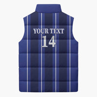 Solo Haiti Football Custom Sleeveless Puffer Jacket Bonne Chance Les Cayes - Wonder Print Shop