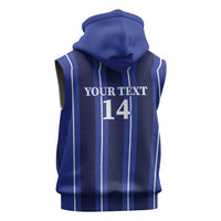 Solo Haiti Football Custom Sleeveless Zip Hoodie Bonne Chance Les Cayes - Wonder Print Shop