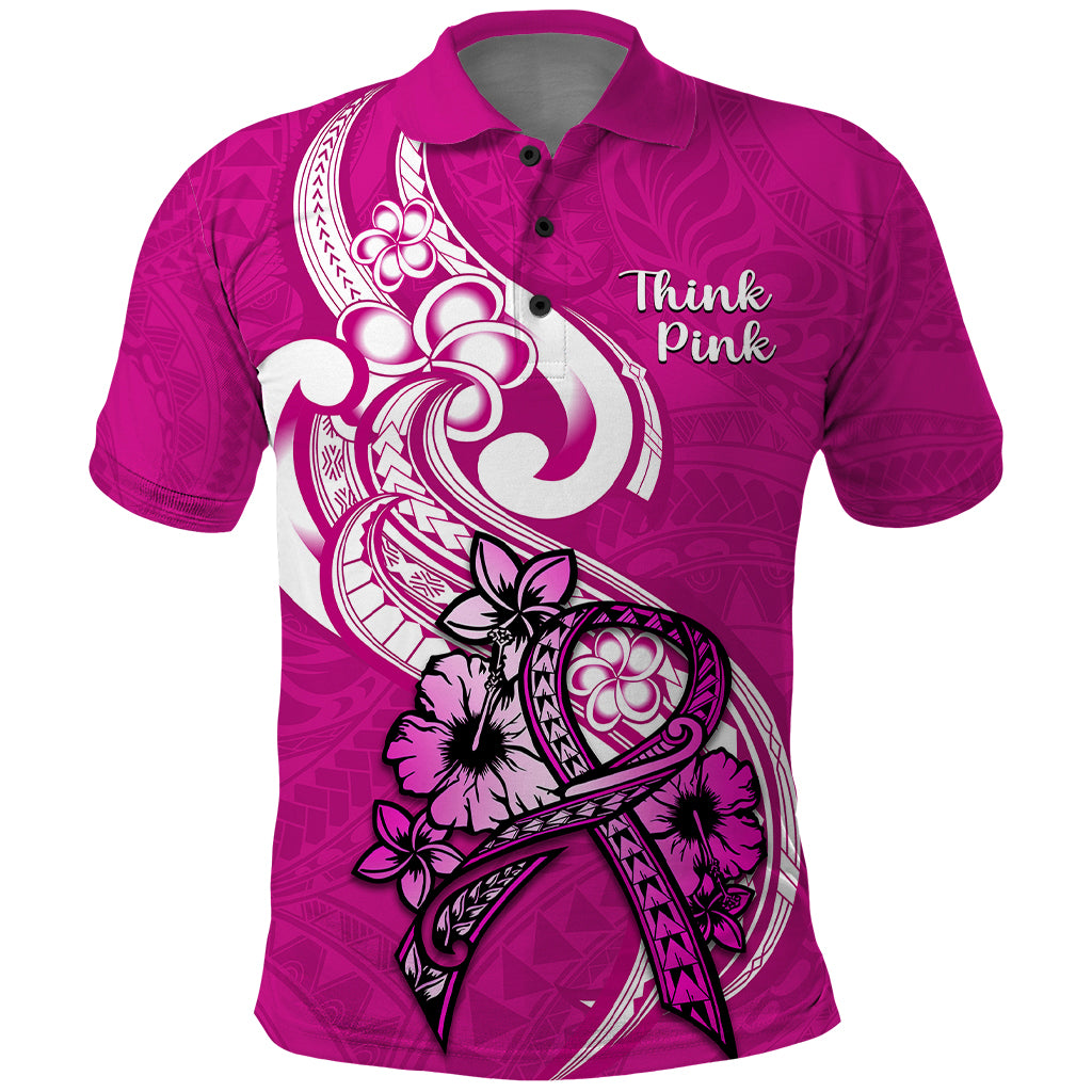 personalised-polynesia-breast-cancer-awareness-polo-shirt-think-pink-polynesian-ribbon-white-version