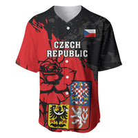 Czech Republic Independence Day Baseball Jersey Coat Of Arms With Czechia Rosa - Wonder Print Shop