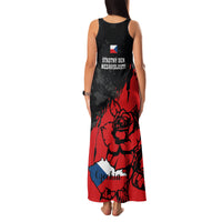 Czech Republic Independence Day Family Matching Tank Maxi Dress and Hawaiian Shirt Coat Of Arms With Czechia Rosa - Wonder Print Shop