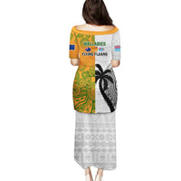 Fiji And Australia Rugby Puletasi 2023 World Cup Aboriginal Mix Tapa Pattern - Wonder Print Shop