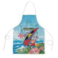 Personalized Antigua and Barbuda Christmas Apron Windsurfing Santa Caribbean Tropical Style - Wonder Print Shop