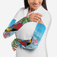 Personalized Antigua and Barbuda Christmas Arm Sleeves Windsurfing Santa Caribbean Tropical Style - Wonder Print Shop