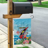 Personalized Antigua and Barbuda Christmas Garden Flag Windsurfing Santa Caribbean Tropical Style - Wonder Print Shop