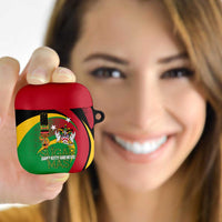 St Kitts and Nevis Sugar Mas AirPods Case Caribbean Masquerade Flag Color - Wonder Print Shop