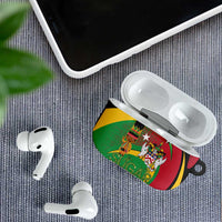 St Kitts and Nevis Sugar Mas AirPods Case Caribbean Masquerade Flag Color - Wonder Print Shop