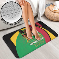 St Kitts and Nevis Sugar Mas Bathroom Set Caribbean Masquerade Flag Color - Wonder Print Shop
