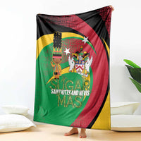 St Kitts and Nevis Sugar Mas Blanket Caribbean Masquerade Flag Color - Wonder Print Shop