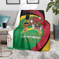 St Kitts and Nevis Sugar Mas Blanket Caribbean Masquerade Flag Color - Wonder Print Shop