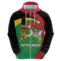 St Kitts and Nevis Sugar Mas Hoodie Caribbean Masquerade Flag Color - Wonder Print Shop