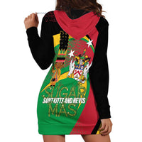 St Kitts and Nevis Sugar Mas Hoodie Dress Caribbean Masquerade Flag Color - Wonder Print Shop