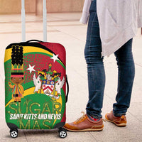 St Kitts and Nevis Sugar Mas Luggage Cover Caribbean Masquerade Flag Color - Wonder Print Shop