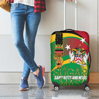 St Kitts and Nevis Sugar Mas Luggage Cover Caribbean Masquerade Flag Color - Wonder Print Shop