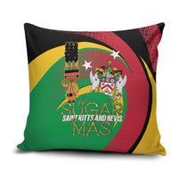 St Kitts and Nevis Sugar Mas Pillow Cover Caribbean Masquerade Flag Color - Wonder Print Shop