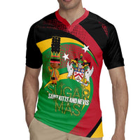 St Kitts and Nevis Sugar Mas Rugby Jersey Caribbean Masquerade Flag Color - Wonder Print Shop