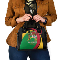 St Kitts and Nevis Sugar Mas Shoulder Handbag Caribbean Masquerade Flag Color - Wonder Print Shop