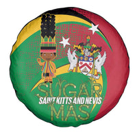 St Kitts and Nevis Sugar Mas Spare Tire Cover Caribbean Masquerade Flag Color - Wonder Print Shop