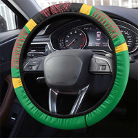 St Kitts and Nevis Sugar Mas Steering Wheel Cover Caribbean Masquerade Flag Color - Wonder Print Shop