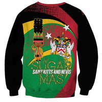 St Kitts and Nevis Sugar Mas Sweatshirt Caribbean Masquerade Flag Color - Wonder Print Shop