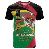 St Kitts and Nevis Sugar Mas T Shirt Caribbean Masquerade Flag Color - Wonder Print Shop