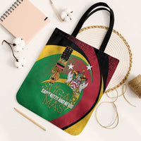 St Kitts and Nevis Sugar Mas Tote Bag Caribbean Masquerade Flag Color - Wonder Print Shop