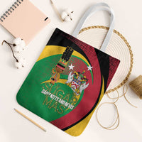St Kitts and Nevis Sugar Mas Tote Bag Caribbean Masquerade Flag Color - Wonder Print Shop