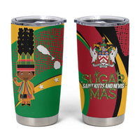 St Kitts and Nevis Sugar Mas Tumbler Cup Caribbean Masquerade Flag Color - Wonder Print Shop