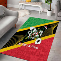 St Kitts and Nevis Christmas Area Rug 869 Proud With Map - Wonder Print Shop