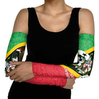 St Kitts and Nevis Christmas Arm Sleeves 869 Proud With Map - Wonder Print Shop