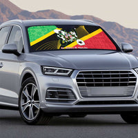 St Kitts and Nevis Christmas Auto Sun Shade 869 Proud With Map - Wonder Print Shop