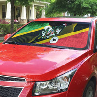 St Kitts and Nevis Christmas Auto Sun Shade 869 Proud With Map - Wonder Print Shop